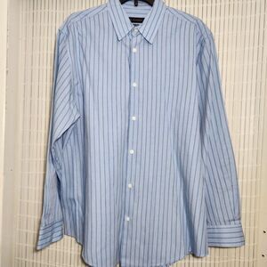 Via Europa Shirt Size Large Color Blue Long sleeve